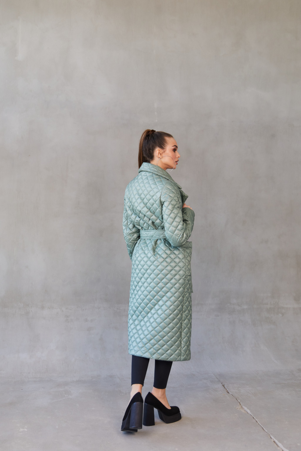 Демисезонный плащ Mila Nova ПВ-285 оливка — изображение 5