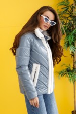 Демисезонная Куртка Mila Nova К-234 голубой — изображение 5