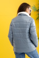 Демисезонная Куртка Mila Nova К-234 голубой — изображение 4