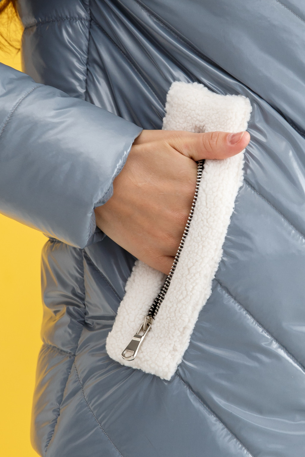 Демисезонная Куртка Mila Nova К-234 голубой — изображение 3