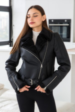 Дубленка Д-181 черный+черный — изображение 3