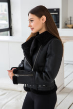 Дубленка Д-181 черный+черный — изображение 2