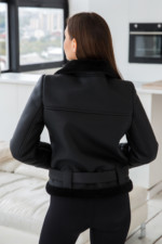 Дубленка Д-181 черный+черный — изображение 5