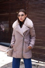 Зимняя куртка Mila Nova К-258 капучино