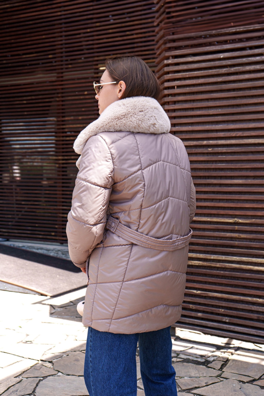 Зимняя куртка Mila Nova К-258 капучино — изображение 2