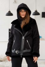 Зимняя Дубленка Mila Nova Д-202  черный