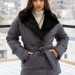 Куртка К-199н серый Mila Nova