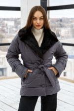 Куртка К-199н серый Mila Nova