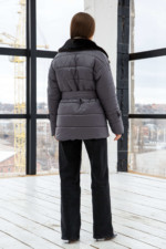 Куртка К-199н серый Mila Nova — изображение 3
