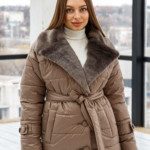 Куртка К-199н капучино Mila Nova