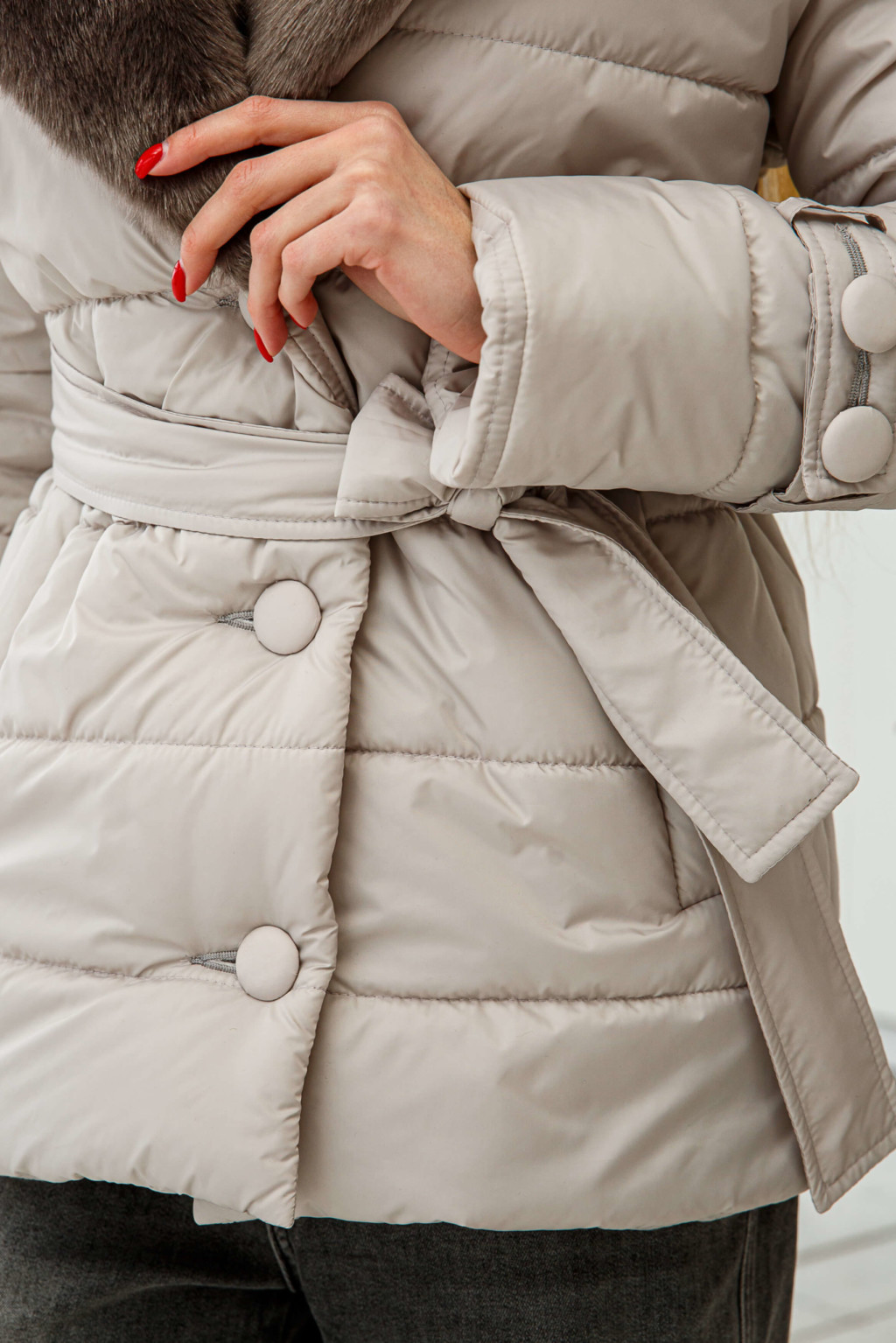 Куртка К-199н молоко Mila Nova — изображение 5