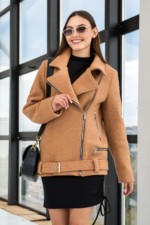 Демисезонная Куртка Mila Nova К-237 бежевый — изображение 5