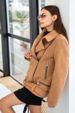 Демисезонная Куртка Mila Nova К-237 бежевый — изображение 2