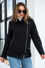 Демисезонная Куртка Mila Nova К-237 черный — изображение 3