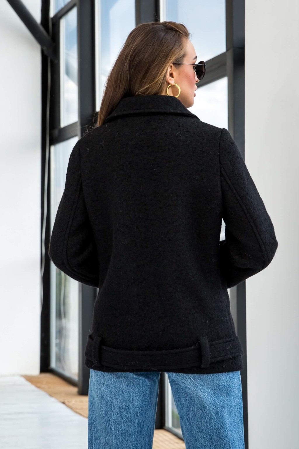 Демисезонная Куртка Mila Nova К-237 черный — изображение 2