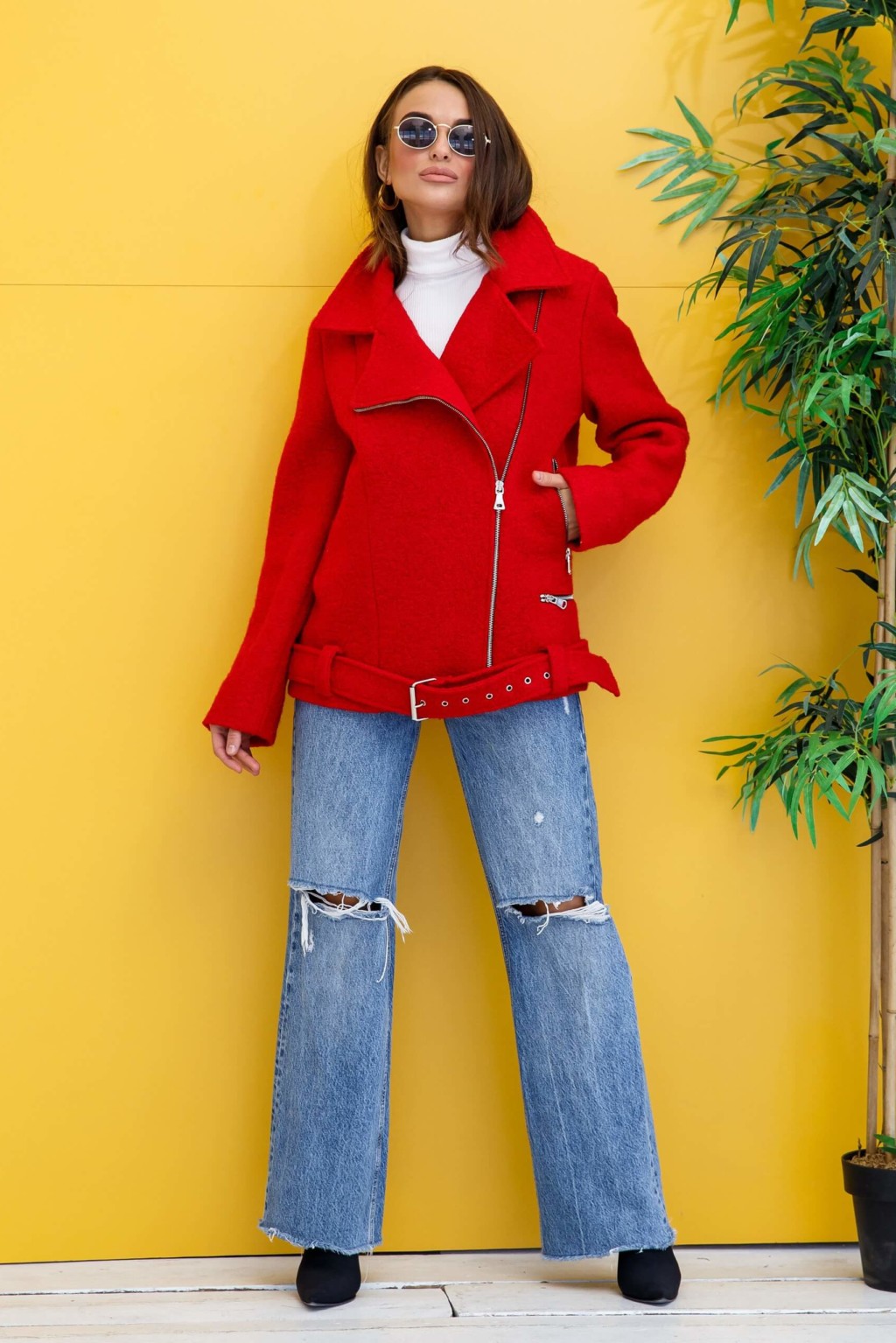 Демисезонная Куртка Mila Nova К-237 красный — изображение 5