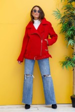 Демисезонная Куртка Mila Nova К-237 красный — изображение 5