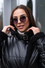 Демисезонная Куртка Mila Nova К-254а черный+черный — изображение 6