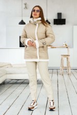 Демисезонная Куртка Mila Nova К-254 бежевый — изображение 4