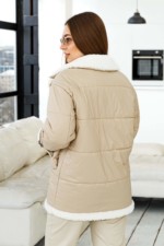 Демисезонная Куртка Mila Nova К-254 бежевый — изображение 8