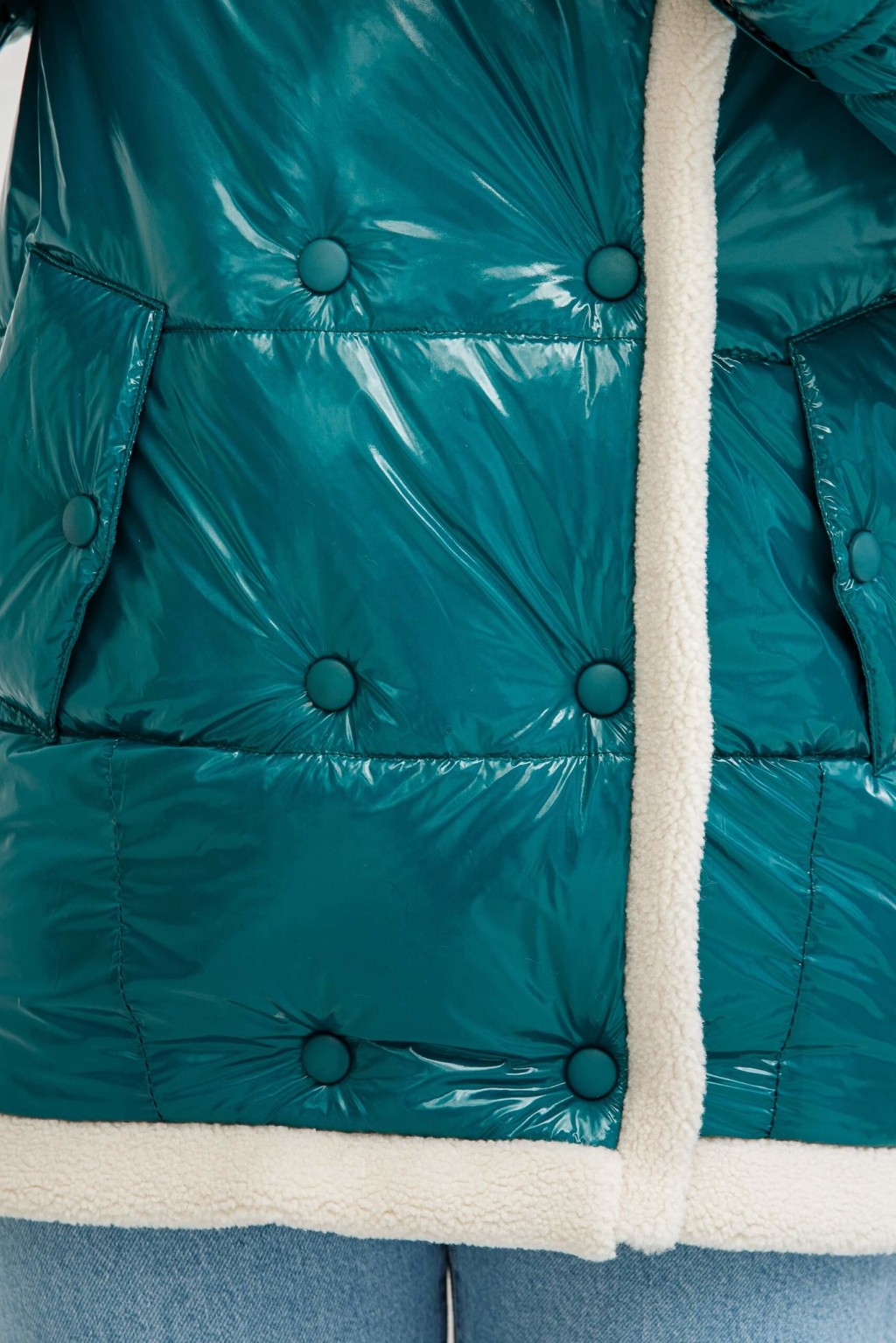 Демисезонная Куртка Mila Nova К-254 бирюза — изображение 7