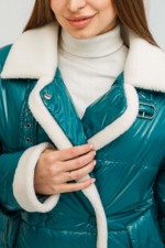 Демисезонная Куртка Mila Nova К-254 бирюза — изображение 6