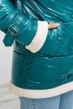 Демисезонная Куртка Mila Nova К-254 бирюза — изображение 5