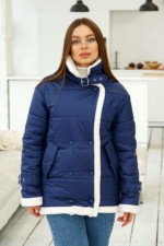 Демисезонная Куртка Mila Nova К-254 синий — изображение 2