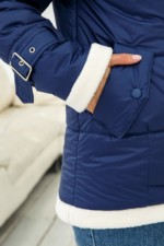Демисезонная Куртка Mila Nova К-254 синий — изображение 8