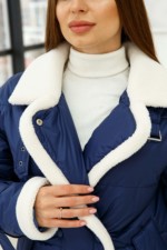 Демисезонная Куртка Mila Nova К-254 синий — изображение 6