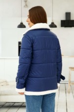 Демисезонная Куртка Mila Nova К-254 синий — изображение 4