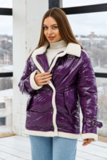 Демисезонная Куртка Mila Nova К-254 фиолетовый