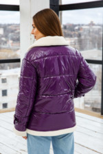 Демисезонная Куртка Mila Nova К-254 фиолетовый — изображение 3