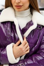 Демисезонная Куртка Mila Nova К-254 фиолетовый — изображение 4