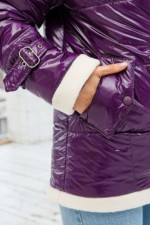 Демисезонная Куртка Mila Nova К-254 фиолетовый — изображение 5