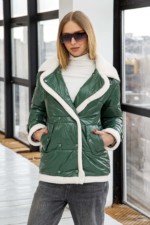 Демисезонная Куртка Mila Nova К-254 зеленый — изображение 2