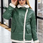 Демисезонная Куртка Mila Nova К-254 зеленый