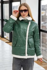 Демисезонная Куртка Mila Nova К-254 зеленый