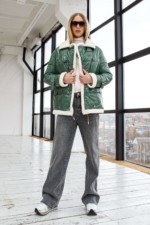 Демисезонная Куртка Mila Nova К-254 зеленый — изображение 7