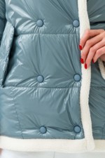 Демисезонная Куртка Mila Nova К-254 голубой — изображение 7