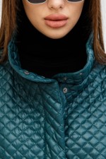 Демисезонная Куртка Mila Nova К-257 зеленый — изображение 5