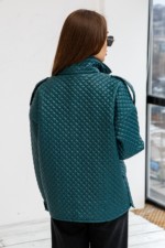 Демисезонная Куртка Mila Nova К-257 зеленый — изображение 4