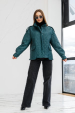 Демисезонная Куртка Mila Nova К-257 зеленый — изображение 3