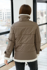 Демисезонная Куртка Mila Nova К-254 капучино — изображение 4