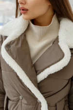 Демисезонная Куртка Mila Nova К-254 капучино — изображение 6