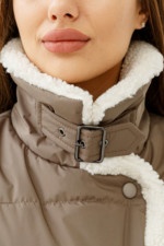 Демисезонная Куртка Mila Nova К-254 капучино — изображение 8