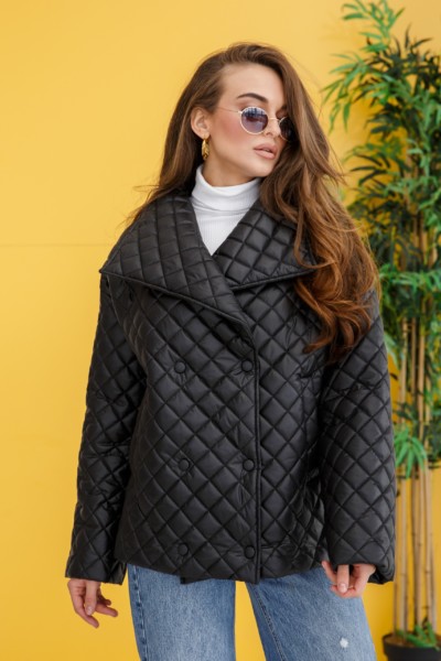 Демисезонная Куртка Mila Nova К-261 черный