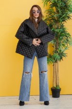 Демисезонная Куртка Mila Nova К-261 черный — изображение 2