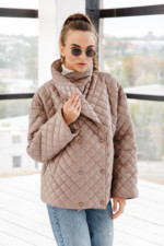 Демисезонная Куртка Mila Nova К-261 капучино — изображение 3