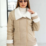 Зимняя Куртка Mila Nova К-276 бежевый